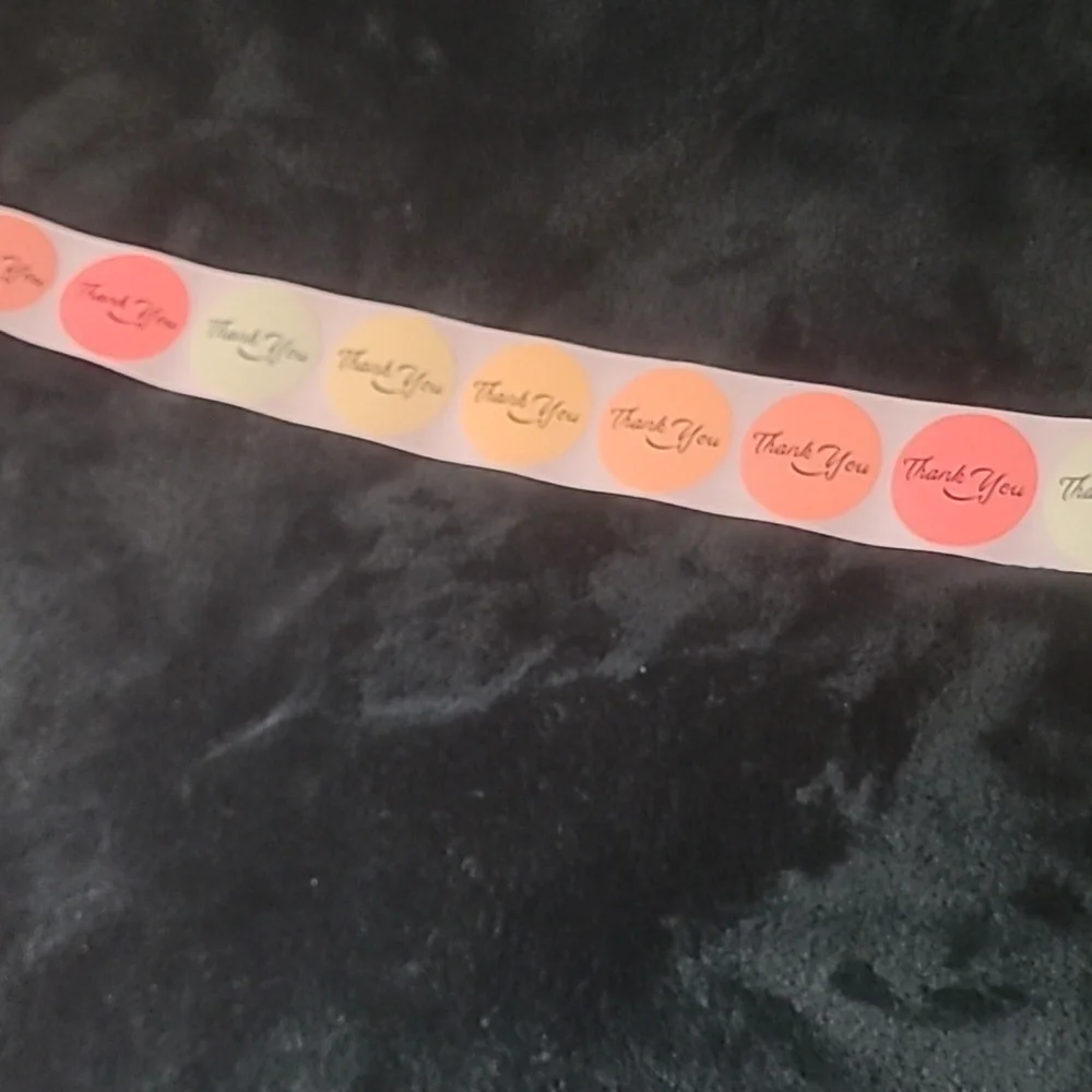 100 Ct  Autumn Leaf Party Thank You Stickers